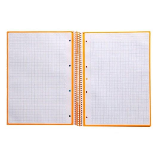 Quaderno A4 Antartik Spirale Copertina Rigida 80 Fogli 90g Giallo