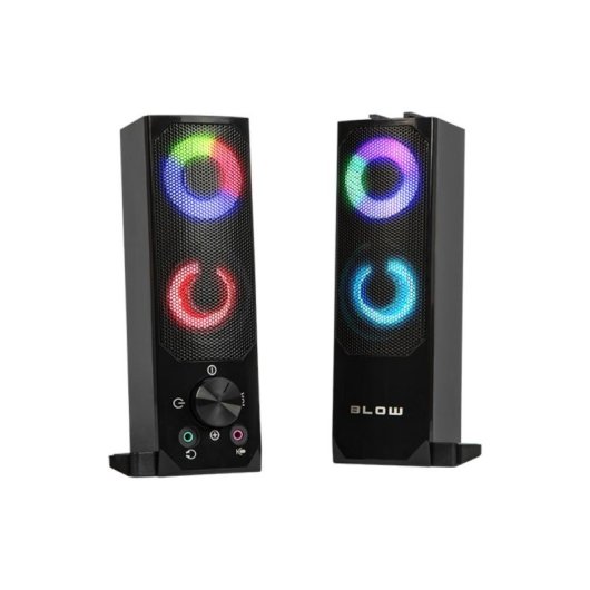 Altavoces Blow 2 vías inalámbricos y alámbricos 6W con retroiluminación