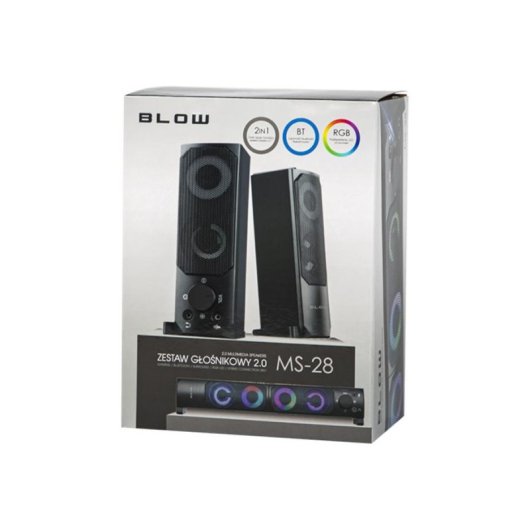 Altavoces Blow 2 vías inalámbricos y alámbricos 6W con retroiluminación