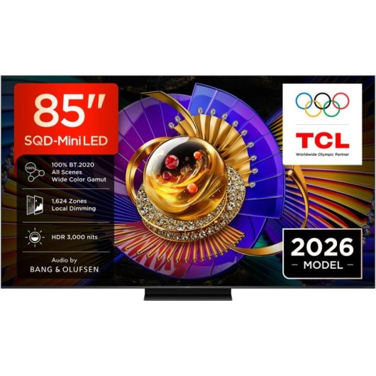 TV TCL Mini LED C7L 85C7L 85" 4K UltraHD 144Hz Smart TV Google TV Dolby Vision HDR10