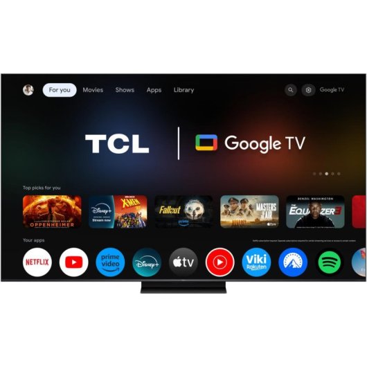 TV TCL Mini LED C7L 85C7L 85" 4K UltraHD 144Hz Smart TV Google TV Dolby Vision HDR10