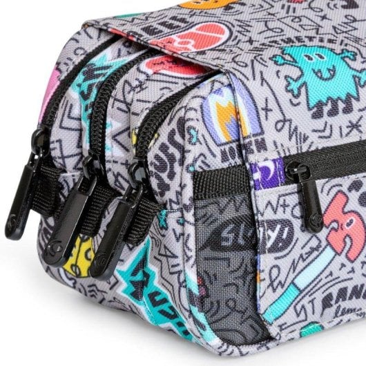 Estuche Triple EcoDesign ColePack Grafoplás con Material Escolar Incluido y Cremalleras