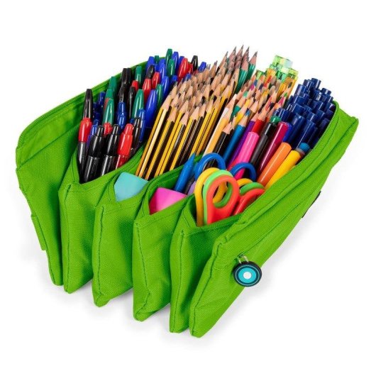 Estuche Portatodo Cuádruple Grafoplás Bits and Bobs Verde