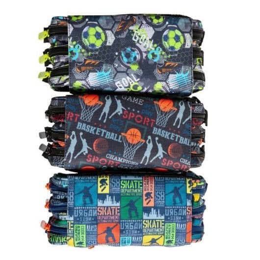 Estuche Portatodo Triple Grafoplás Design para Material Escolar