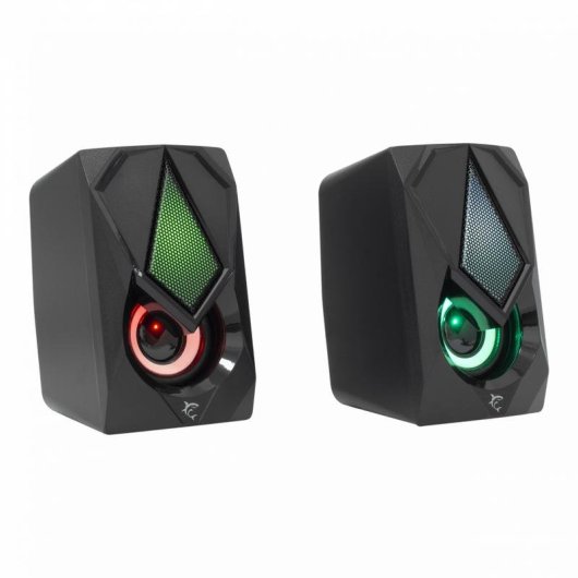 Colunas White Shark BEAT 2.0 com fio 6 W com iluminação USB