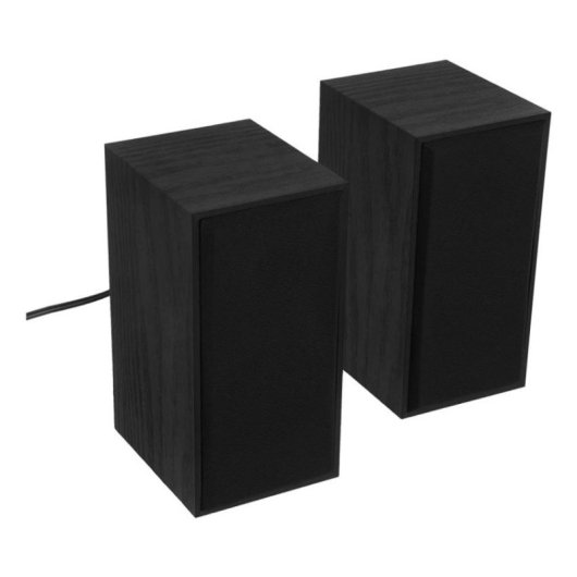 Haut-parleur Tellur filaire 3W USB noir avec bois et 3 appareils