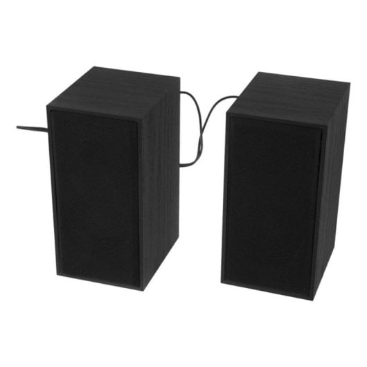 Haut-parleur Tellur filaire 3W USB noir avec bois et 3 appareils
