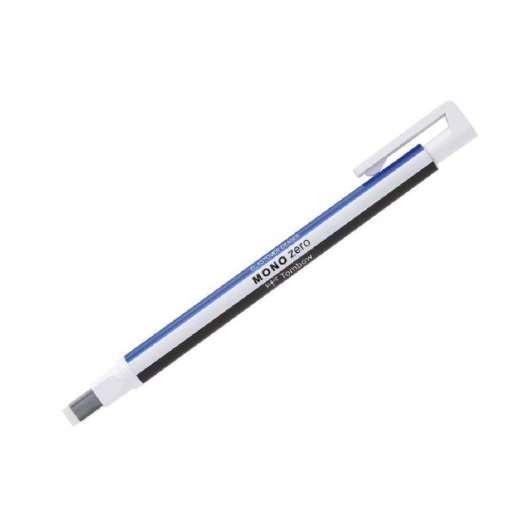 Portagomma Tombow Mono Zero con clip, punta rettangolare 2.5x5 mm