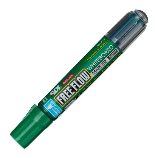 Rotulador SDI Freeflow Recargable Trazo 2.3 mm Verde