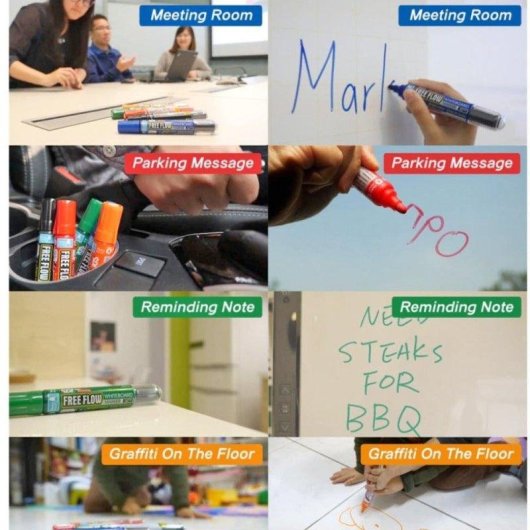 Rotulador SDI Freeflow Recargable Trazo 2.3 mm Verde