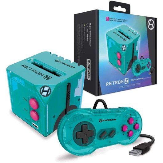 Hyperkin RetroN SQ Retro Consola HDMI para Cartuchos Gameboy y Gameboy Advanced Azul