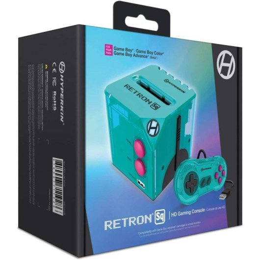 Hyperkin RetroN SQ Retro Consola HDMI para Cartuchos Gameboy y Gameboy Advanced Azul