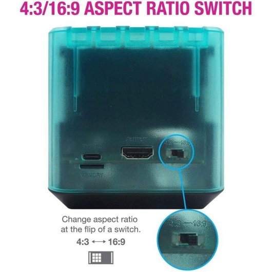 Hyperkin RetroN SQ Retro Consola HDMI para Cartuchos Gameboy y Gameboy Advanced Azul