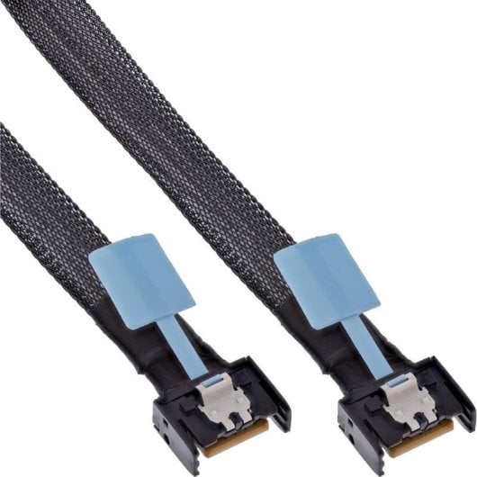 Cable SAS InLine 27662B MCIO x4 0,75 m Macho/Macho