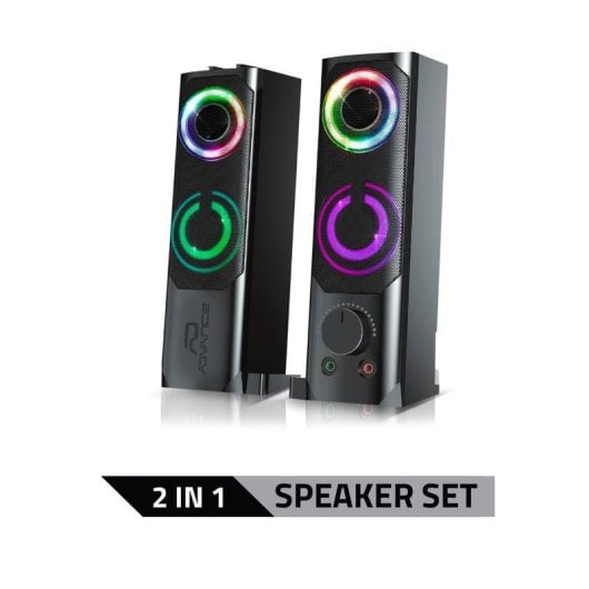 Altavoces Advance SoundPhonic 2.0 RGB Alámbricos 6W con retroiluminación LED