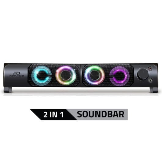 Altavoces Advance SoundPhonic 2.0 RGB Alámbricos 6W con retroiluminación LED