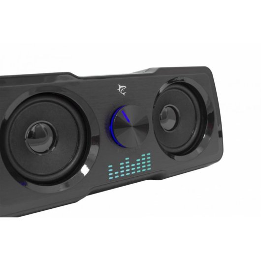 Colunas White Shark MOOD 2 vias com fio 16 W com retroiluminação USB