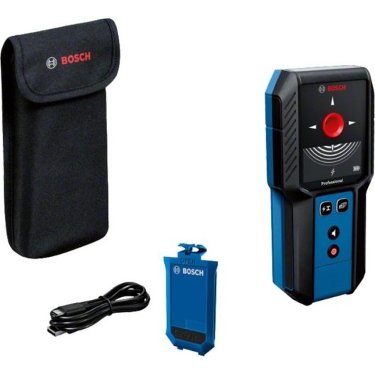 Multirilevatore digitale Bosch GMS 120-27 Cavo sotto tensione, Metallo, Legno