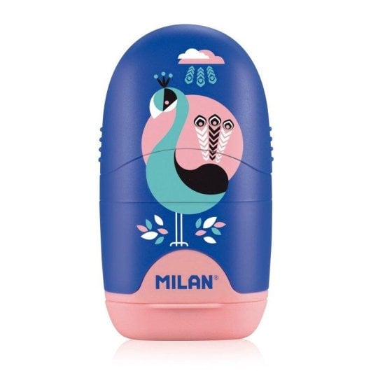 Combinación Goma y Sacapuntas Milan Peacock Diseño Capsule