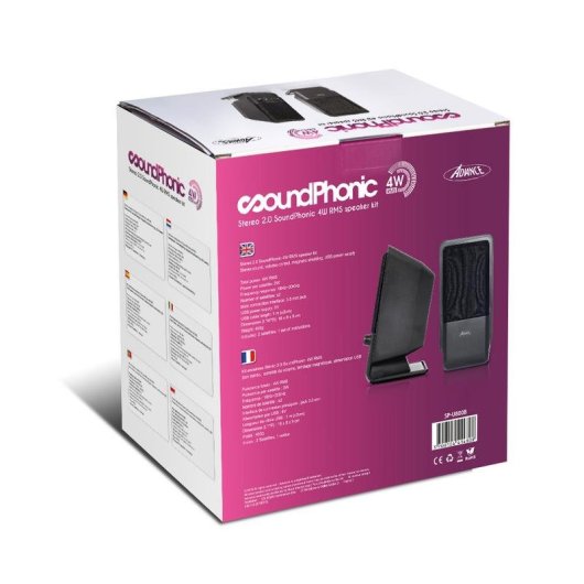 Altavoces Advance SoundPhonic 2.0 Alámbricos 4 W con control rotativo y LED