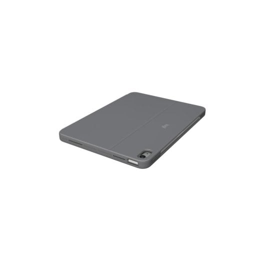 Cover con Tastiera Logitech Combo Touch per iPad Air 11" M2, QWERTZ Svizzero, Trackpad, Grigio