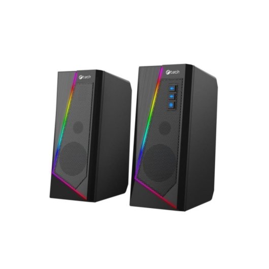 Haut-parleurs C-Tech 2 voies filaires 6W avec rétroéclairage et USB