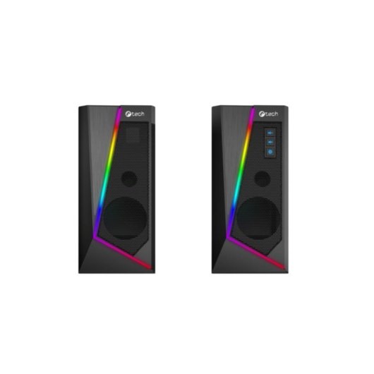 Haut-parleurs C-Tech 2 voies filaires 6W avec rétroéclairage et USB