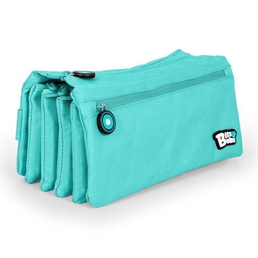 Estuche Escolar Grafoplás Bits and Bobs Azul Claro Expandible 4 Apartados