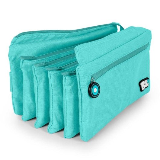 Estuche Escolar Grafoplás Bits and Bobs Azul Claro Expandible 4 Apartados