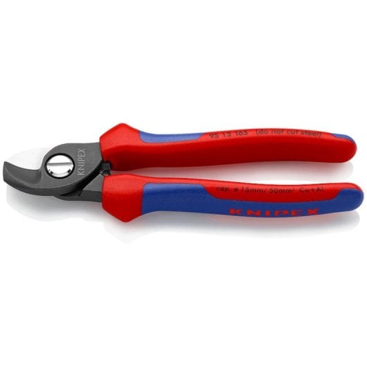 Alicate de corte Knipex 95 12 165 manuel bleu et rouge acier 165 mm