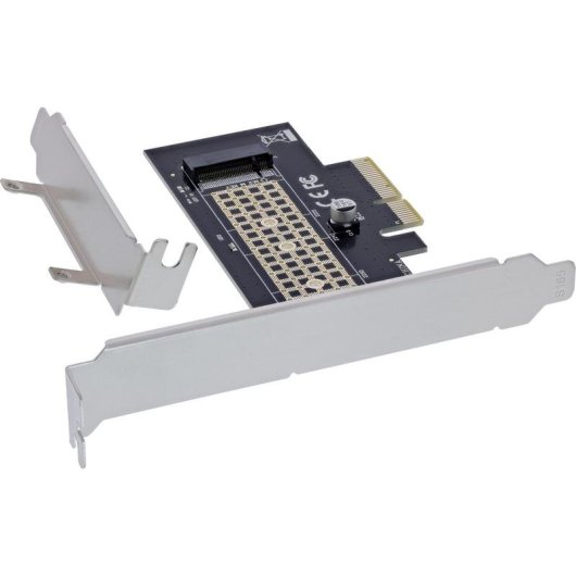 Carte d'interface InLine 76660V PCIe 3.0 M.2 NVMe 32 Gb/s avec LED intégrée