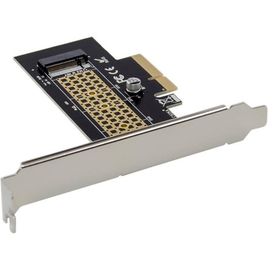 Carte d'interface InLine 76660V PCIe 3.0 M.2 NVMe 32 Gb/s avec LED intégrée