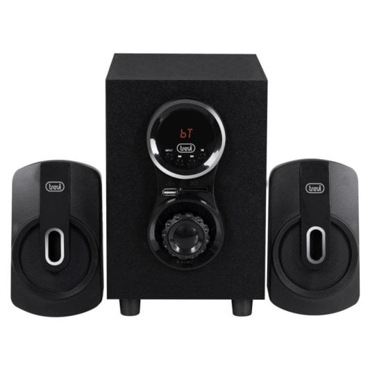 Altavoces Trevi 2.1 con Bluetooth 30W, mando y control giratorio