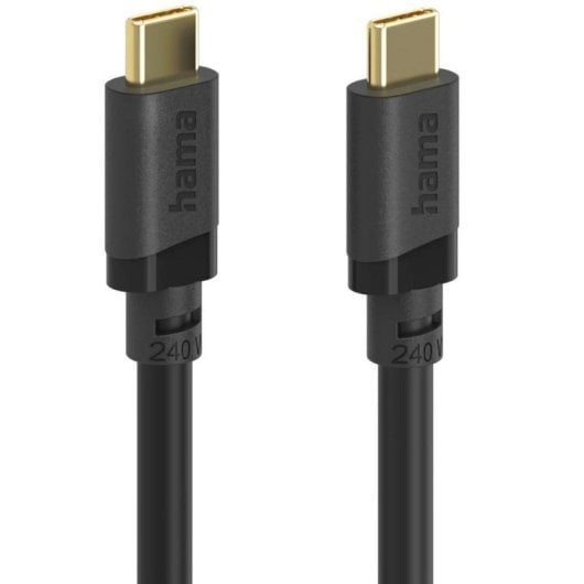 Cable USB C a USB C Hama 1,5 m USB 3.2 Gen 1 5 Gbit/s Negro