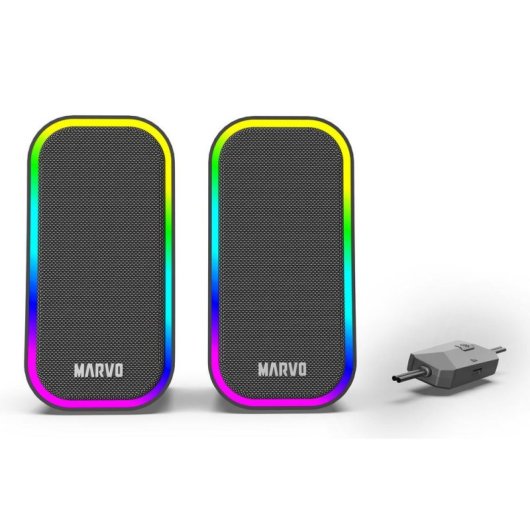 Altifalantes Marvo SG-285 Havoc20 Com Fio 6W com Retroiluminação e Controlo Scroll