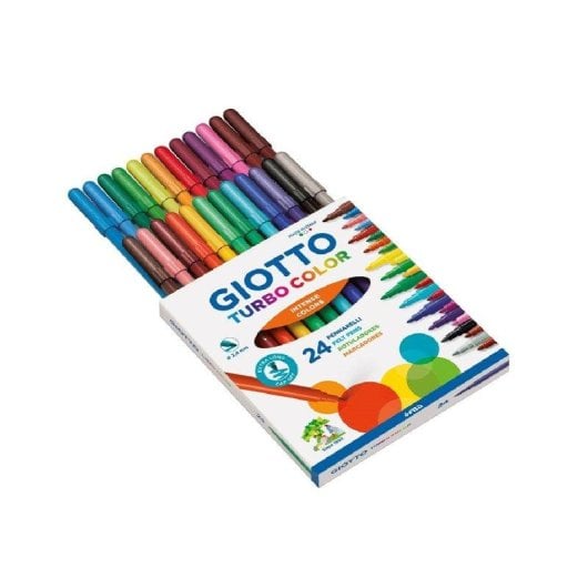 Pennarelli Giotto Turbo Color Scatola 24 Colori Lavabili