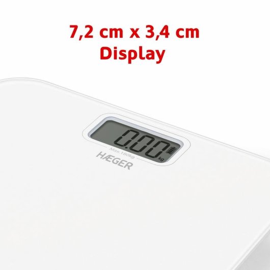 Báscula Digital Haeger BS-DIG.015A Hasta 180 kg Apagado automático Pantalla LCD
