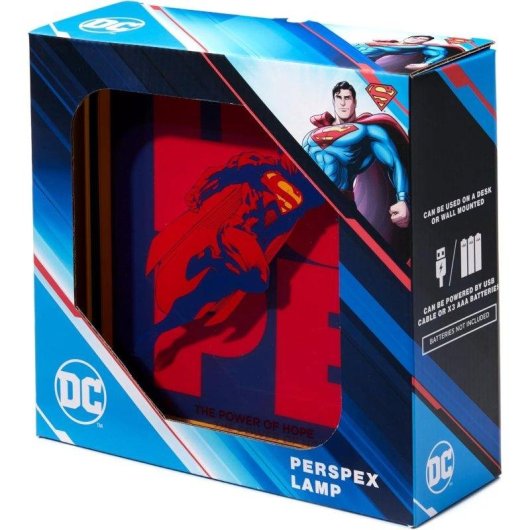 Lampada Acrilica Superman Numskull Mundo Cine