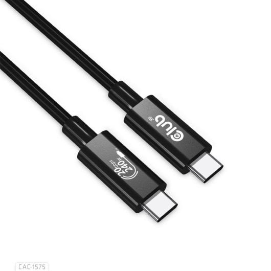 Cable USB-C Club 3D CAC-1575 2 m USB4 Gen 2x2 20 Gbit/s Negro