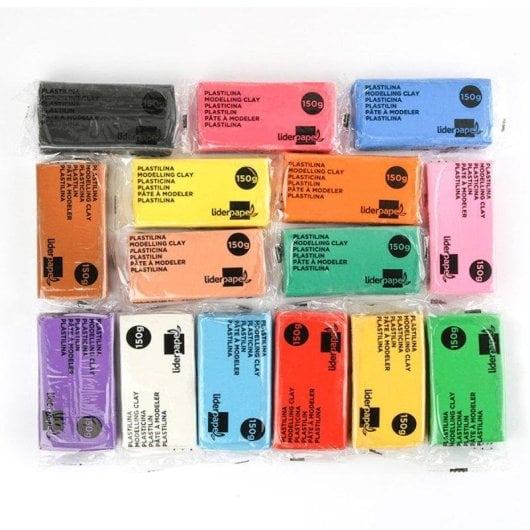 Kit di Plastilina Liderpapel 15 Colori a Base Vegetale