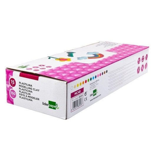 Kit di Plastilina Liderpapel 15 Colori a Base Vegetale
