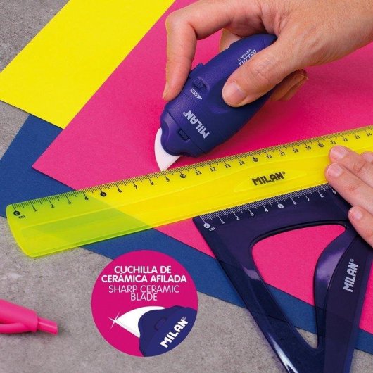 Blister-Schneider Milan Capsule Keramikklinge Blau