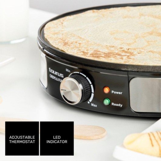 Crepera Taurus Crepe & Fun 1200W Placa 30cm Antiadherente
