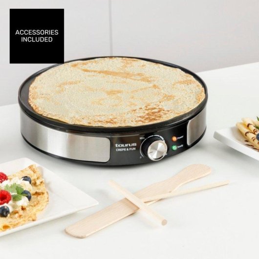 Crepera Taurus Crepe & Fun 1200W Placa 30cm Antiadherente