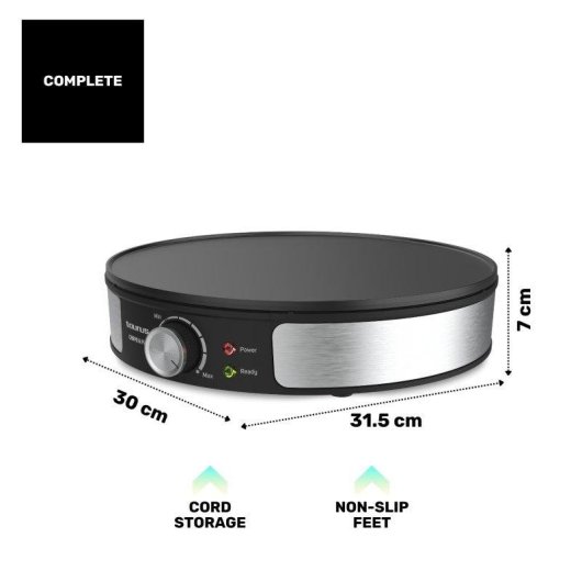 Crepera Taurus Crepe & Fun 1200W Placa 30cm Antiadherente