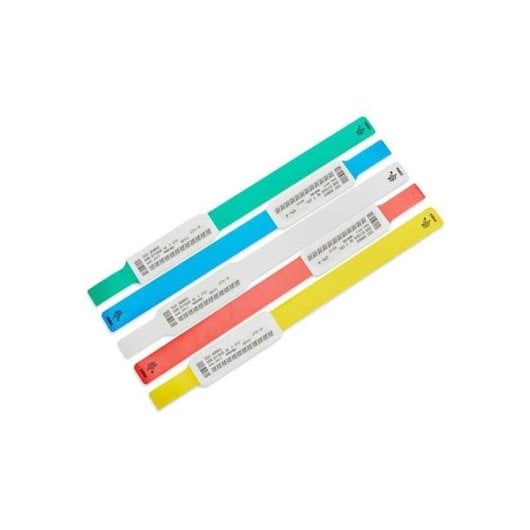 Aktivitätsarmband Zebra Z-Band UltraSoft Blau Weiß Klebeverschluss 15,2 cm