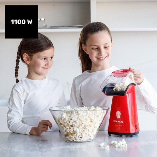 Palomitero Taurus Pop'n'corn 1100W Rojo