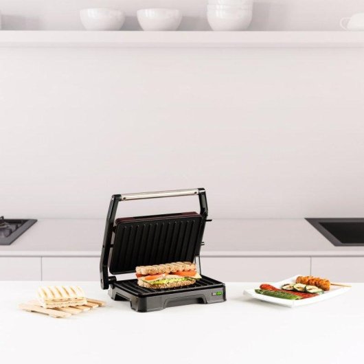 Parrilla Eléctrica Taurus Toast&co 1000W Apertura 180º Antiadherente