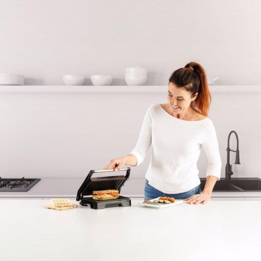 Parrilla Eléctrica Taurus Toast&co 1000W Apertura 180º Antiadherente