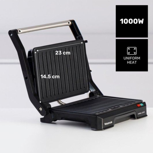 Parrilla Eléctrica Taurus Mygrill Legend 1000W Apertura 180º